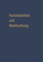 Cover-Bild Handelsbetrieb und Marktordnung