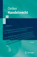 Cover-Bild Handelsrecht