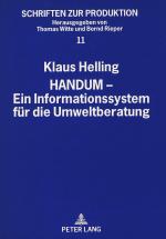 Cover-Bild HANDUM - Ein Informationssystem für die Umweltberatung