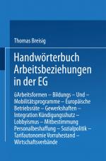 Cover-Bild Handwörterbuch Arbeitsbeziehungen in der EG