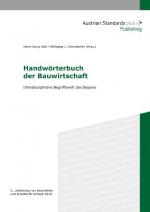 Cover-Bild Handwörterbuch der Bauwirtschaft