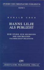 Cover-Bild Hanns Lilje als Publizist