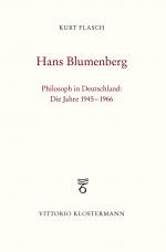 Cover-Bild Hans Blumenberg