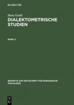 Cover-Bild Hans Goebl: Dialektometrische Studien / Hans Goebl: Dialektometrische Studien. Band 2