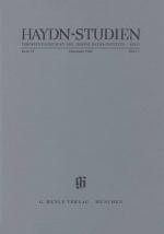 Cover-Bild Haydn-Studien. Veröffentlichungen des Joseph Haydn-Instituts Köln. Band VI, Heft 1, Dezember 1986