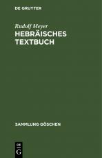 Cover-Bild Hebräisches Textbuch