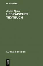 Cover-Bild Hebräisches Textbuch