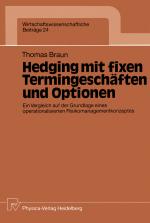 Cover-Bild Hedging mit fixen Termingeschäften und Optionen