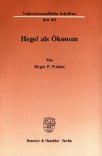 Cover-Bild Hegel als Ökonom.