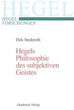 Cover-Bild Hegels Philosophie des subjektiven Geistes