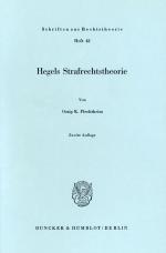 Cover-Bild Hegels Strafrechtstheorie.