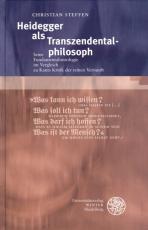 Cover-Bild Heidegger als Transzendentalphilosoph