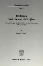 Cover-Bild Heidegger, Hölderlin und die Ἀλήθεια.