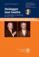 Cover-Bild Heidegger liest Goethe