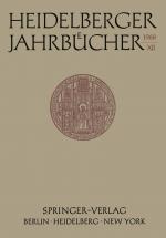 Cover-Bild Heidelberger Jahrbücher