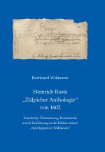 Cover-Bild Heinrich Rosts "Zülpicher Anthologie" von 1602
