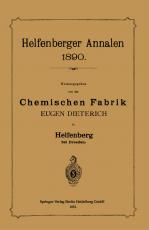 Cover-Bild Helfenberger Annalen 1890