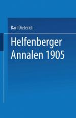 Cover-Bild Helfenberger Annalen 1905