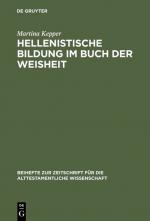 Cover-Bild Hellenistische Bildung im Buch der Weisheit