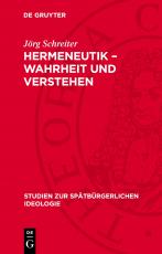 Cover-Bild Hermeneutik – Wahrheit und Verstehen