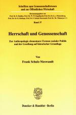 Cover-Bild Herrschaft und Genossenschaft.