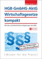 Cover-Bild HGB, GmbHG, AktG, Wirtschaftsgesetze kompakt 2018/2019