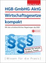 Cover-Bild HGB, GmbHG, AktG, Wirtschaftsgesetze kompakt 2019/2020