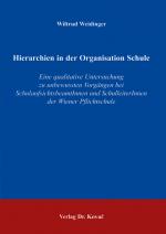 Cover-Bild Hierarchien in der Organisation Schule