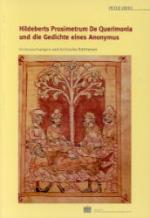 Cover-Bild Hildeberts Prosimetrum de Querimonia und die Gedichte eines Anonymus