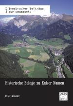 Cover-Bild Historische Belege zu Kalser Namen