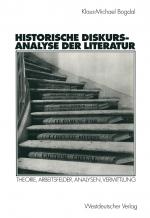 Cover-Bild Historische Diskursanalyse der Literatur