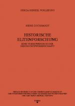 Cover-Bild Historische Elitenforschung