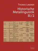 Cover-Bild Historische Metalinguistik Band II/2