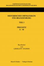 Cover-Bild Historisches Ortslexikon für Brandenburg, Teil I, Prignitz, Band 1, A-M