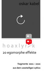 Cover-Bild Hoaxlyrik - 20 Egomorphe Effekte