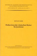 Cover-Bild Hofjuristen der römischen Kaiser bis Justinian