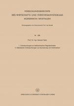 Cover-Bild I. Untersuchungen an elektronischen Regelantrieben II. Statistische Untersuchungen zur Ausnutzung von Drehbänken