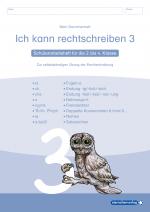 Cover-Bild Ich kann rechtschreiben 3 - Schülerarbeitsheft für die 2. bis 4. Klasse - neues Design