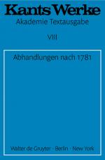 Cover-Bild Immanuel Kant: Werke / Abhandlungen nach 1781