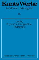 Cover-Bild Immanuel Kant: Werke / Logik. Physische Geographie. Pädagogik