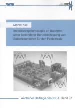 Cover-Bild Impedanzspektroskopie an Batterien unter besonderer Berücksichtigung von Batteriesensoren für den Feldeinsatz