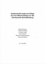 Cover-Bild Implementierungsvorschläge für eine Wissensbildung an der Hochschule Aschaffenburg