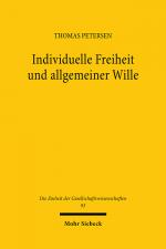 Cover-Bild Individuelle Freiheit und allgemeiner Wille
