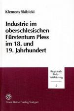 Cover-Bild Industrie im oberschlesischen Fürstentum Pless im 18. und 19. Jahrhundert