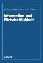 Cover-Bild Information und Wirtschaftlichkeit