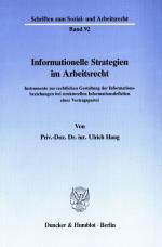 Cover-Bild Informationelle Strategien im Arbeitsrecht.