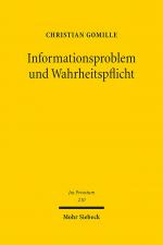 Cover-Bild Informationsproblem und Wahrheitspflicht