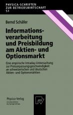 Cover-Bild Informationsverarbeitung und Preisbildung am Aktien- und Optionsmarkt