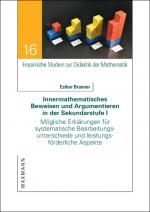 Cover-Bild Innermathematisches Beweisen und Argumentieren in der Sekundarstufe I