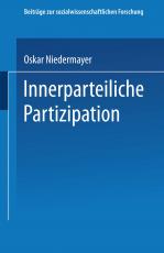 Cover-Bild Innerparteiliche Partizipation